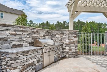 Outdoor grilling area